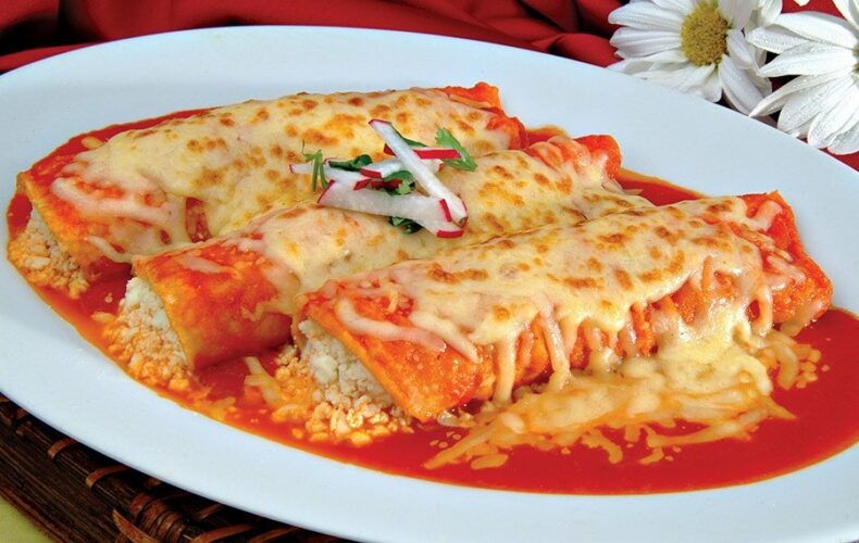 Enchiladas With Red Salsa Azteca Mexican Food Products Online Store 1140